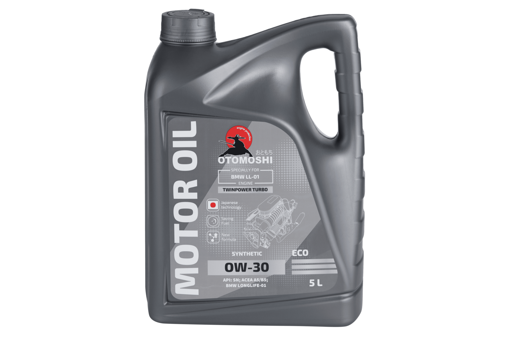 Моторное масло 0W-30 OTOMOSHI Eco Twinpower Turbo for BMW ll-01 - 5 л