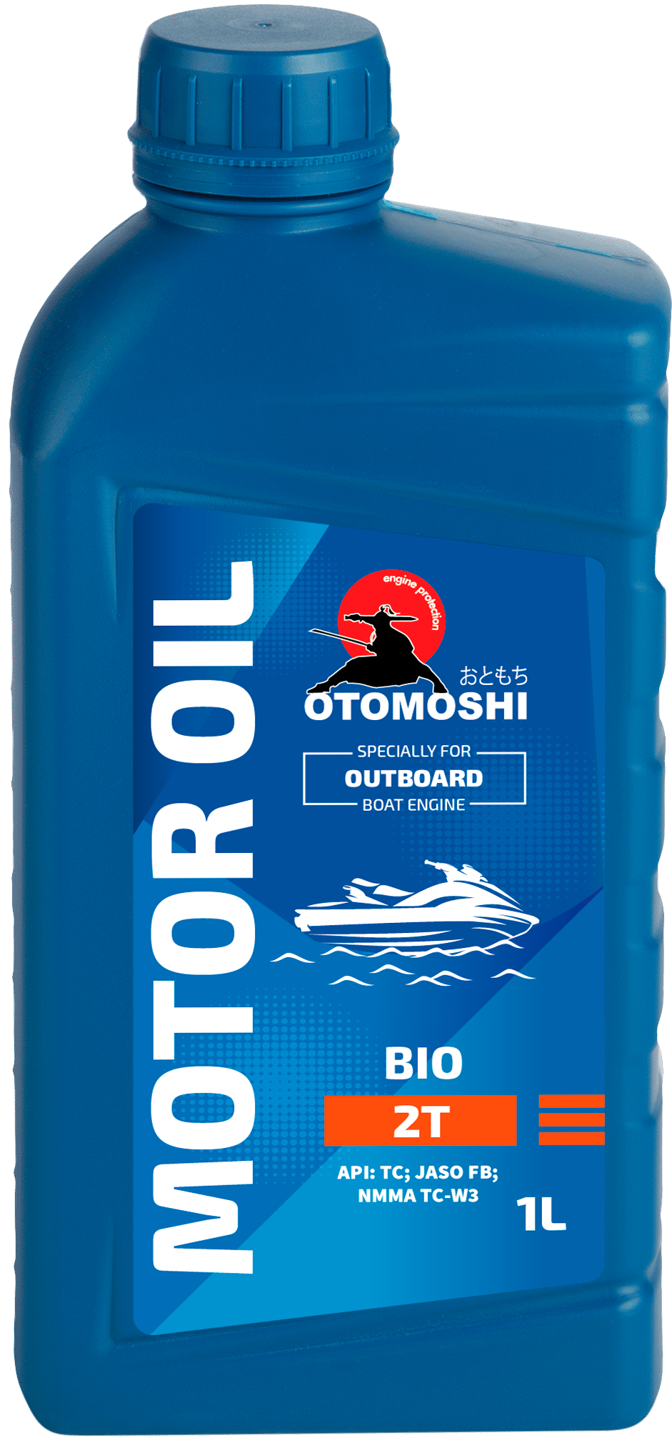 Моторное масло OTOMOSHI OUTBOARD BIO 2T -1 л