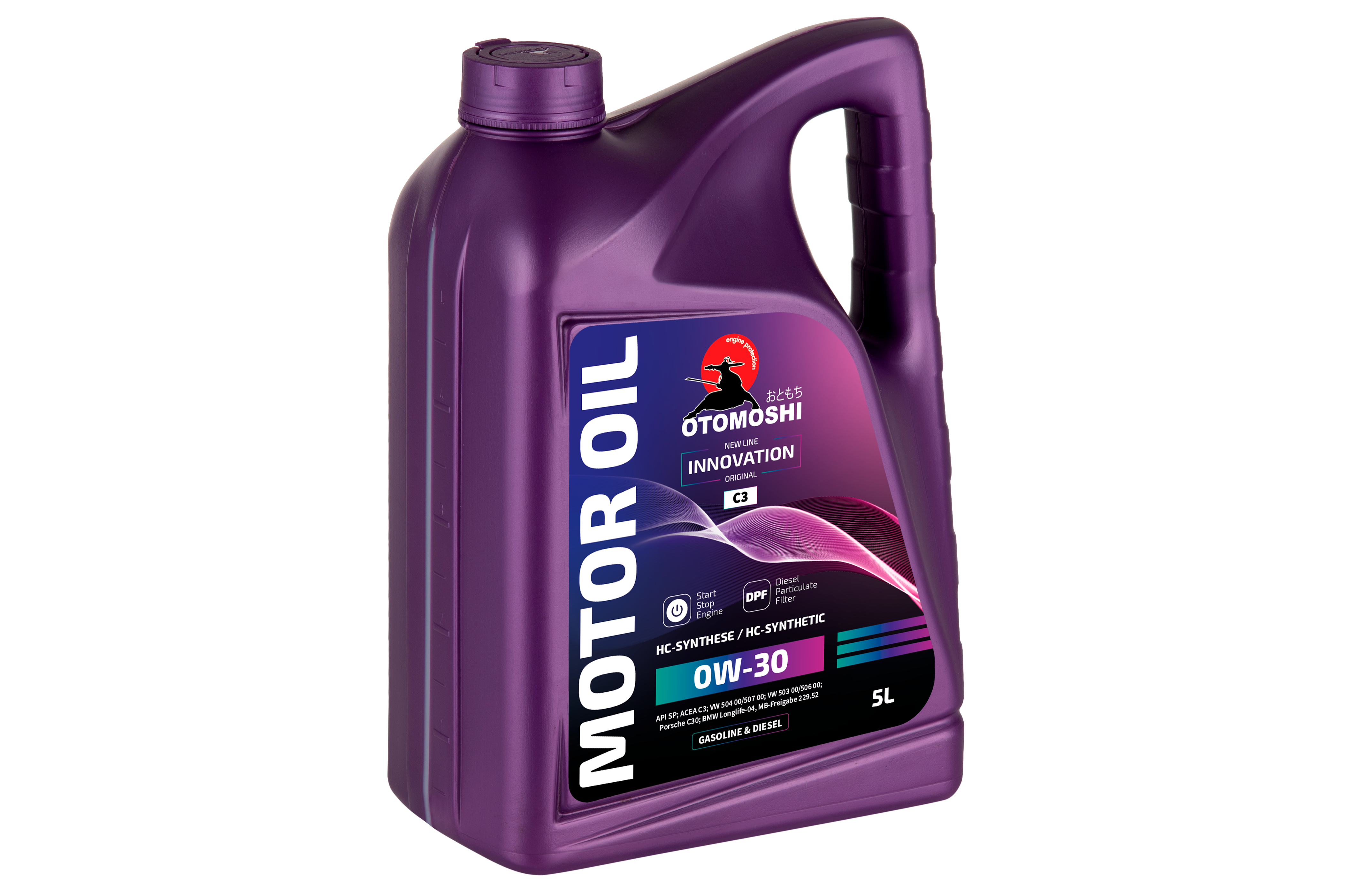 Универсальное моторное масло OTOMOSHI INNOVATION C3 0W-30 -5 л