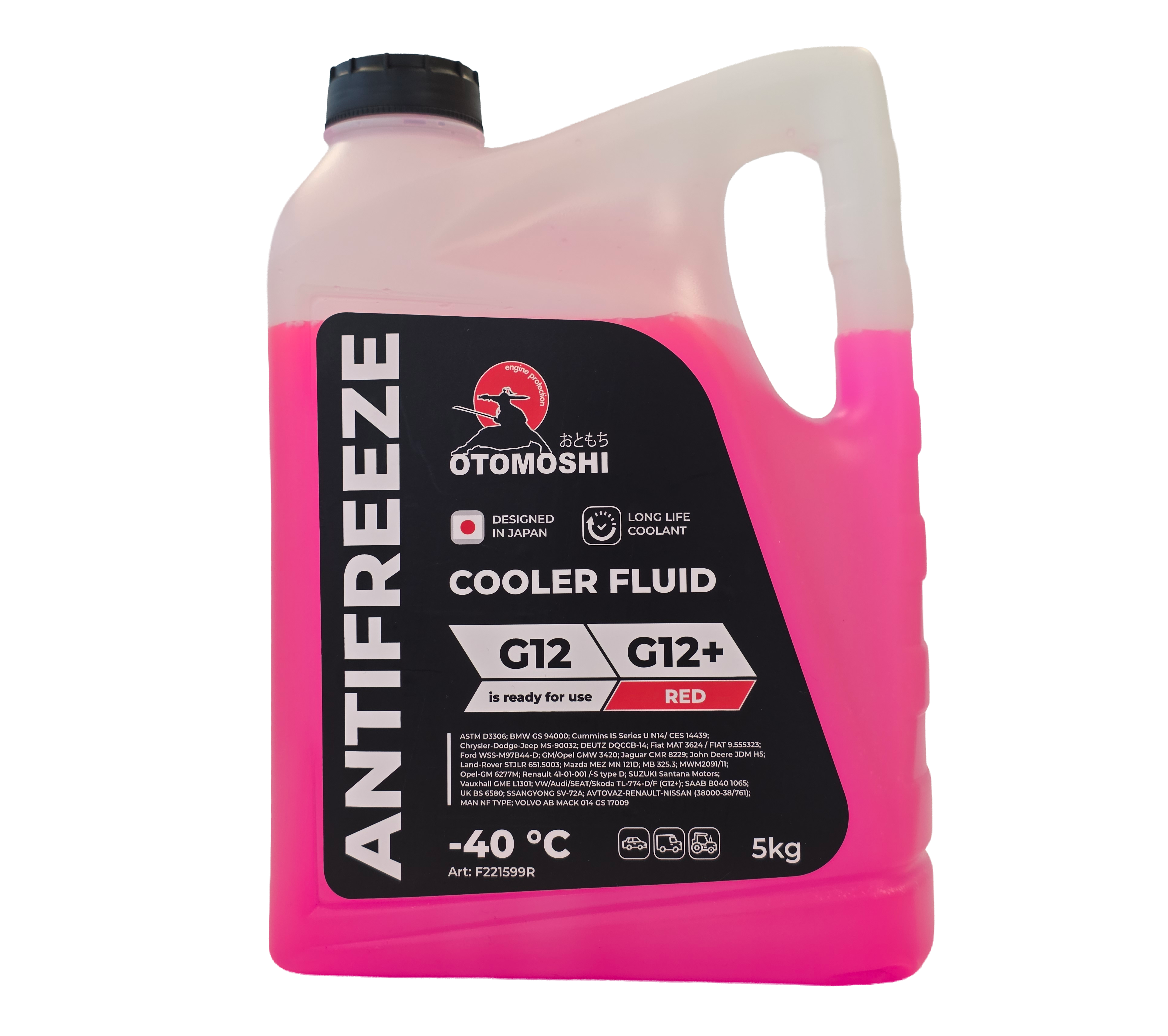 Антифриз OTOMOSHI COOLER FLUID G12/G12+ red - 5 кг