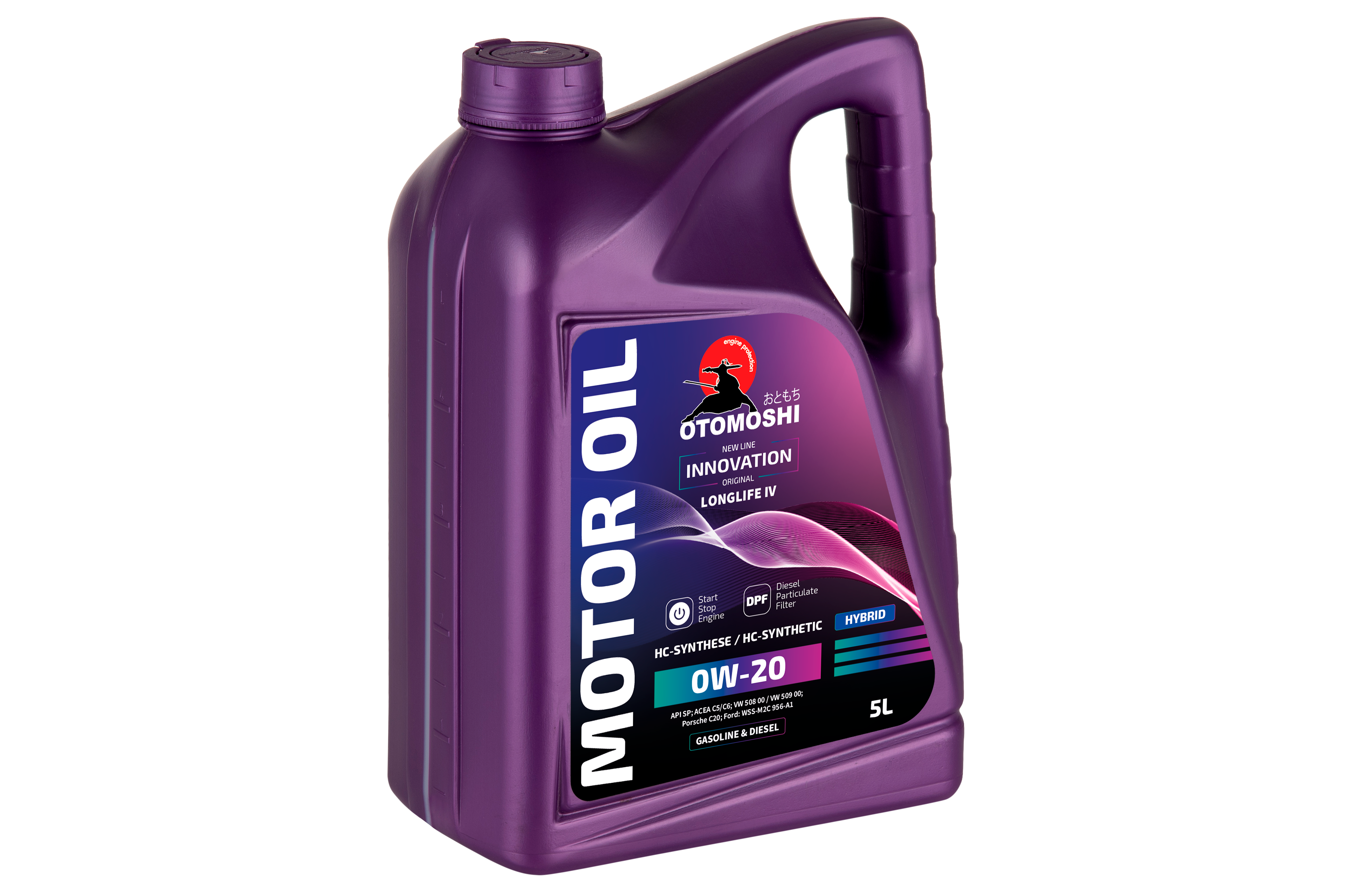 Универсальное моторное масло OTOMOSHI INNOVATION LONGLIFE IV 0W-20 - 5 л