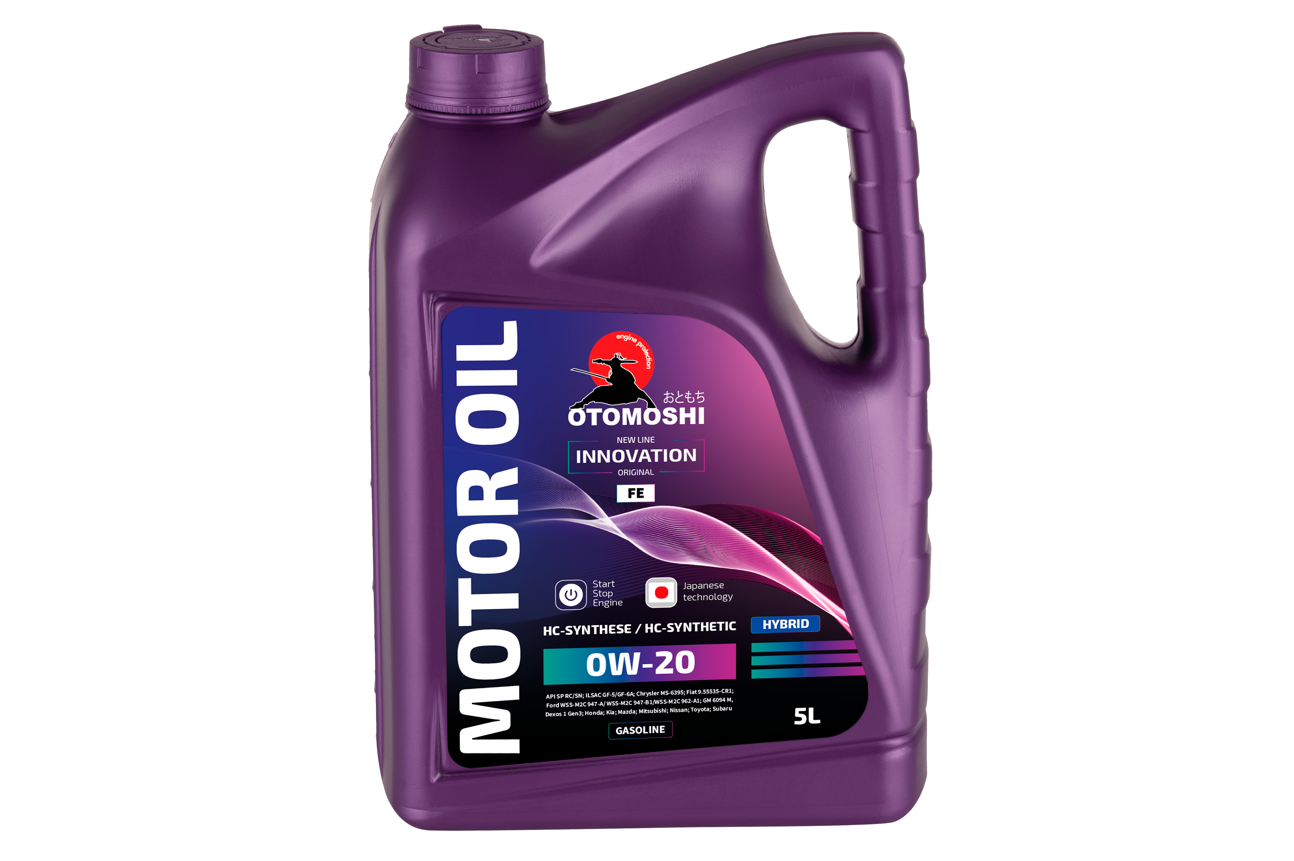 Универсальное моторное масло OTOMOSHI INNOVATION FE 0W-20 -5 л