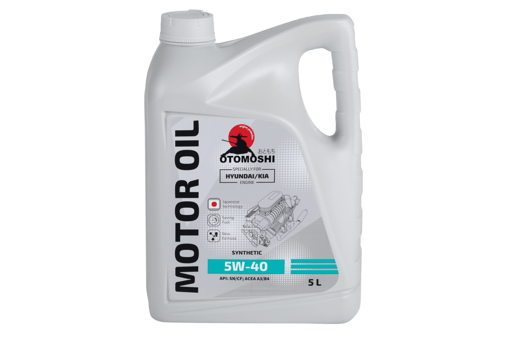 Моторное масло 5W-40 OTOMOSHI for Hyundai/Kia - 5 л