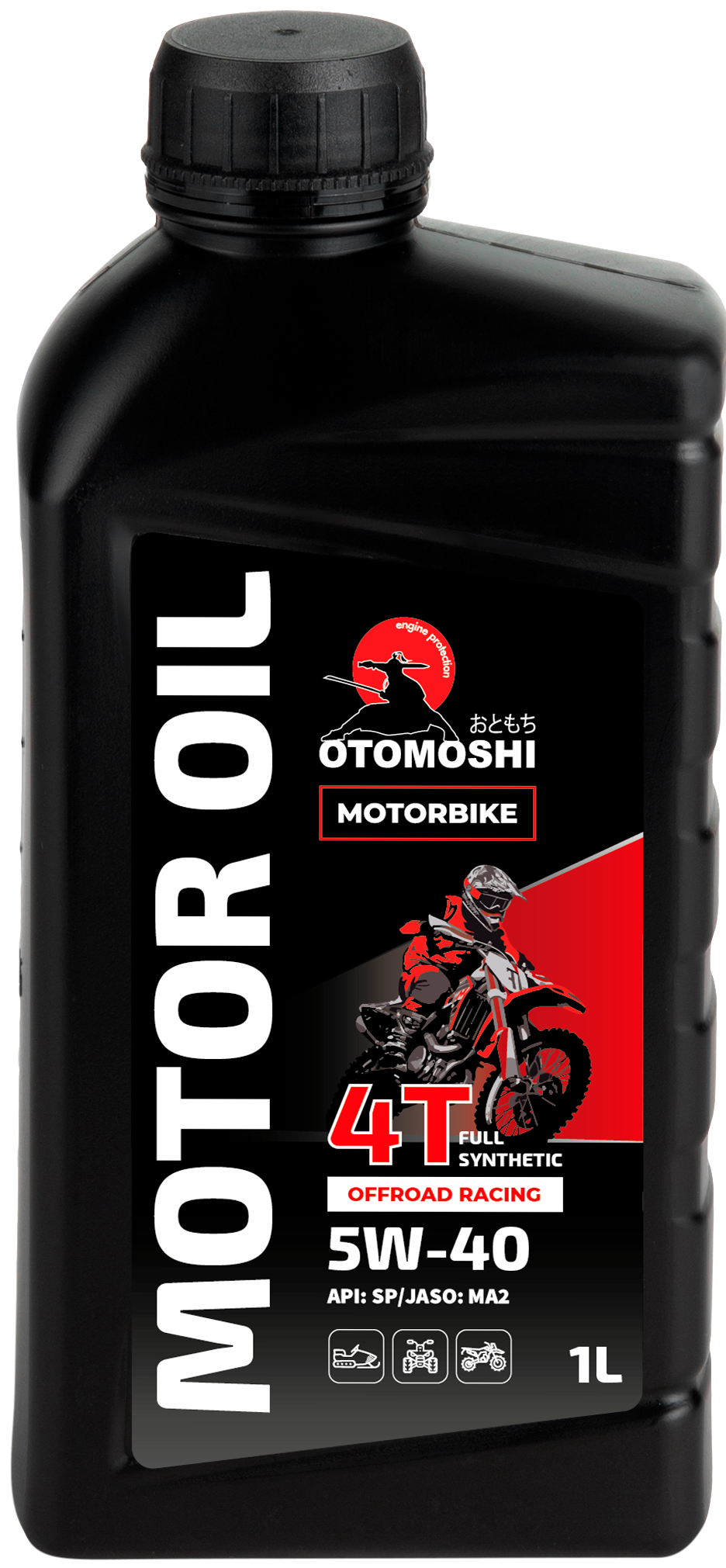 Моторное масло OTOMOSHI Motorbike 4T Offroad Racing 5W-40 - 1 л