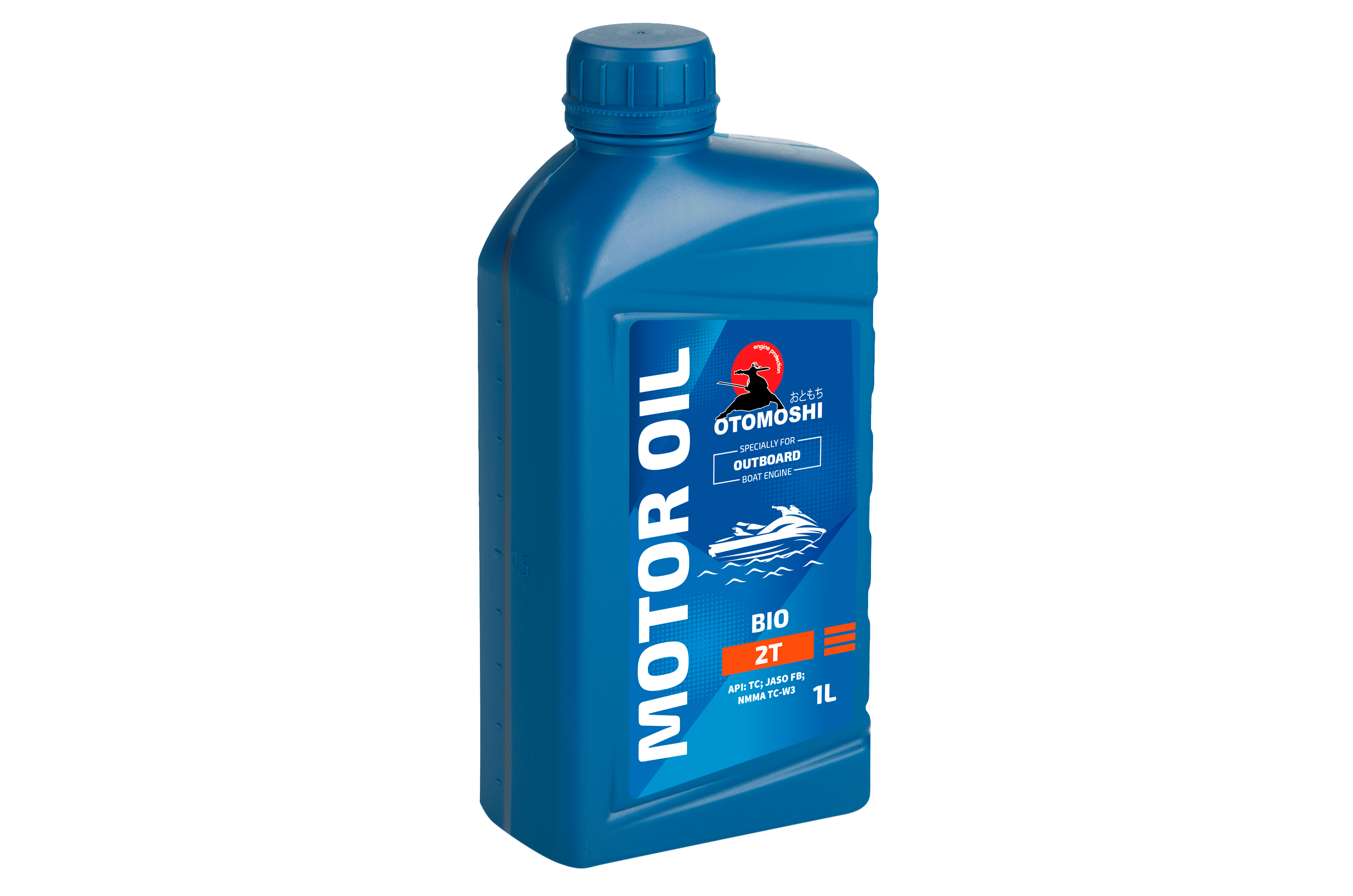 Моторное масло OTOMOSHI OUTBOARD BIO 2T -1 л
